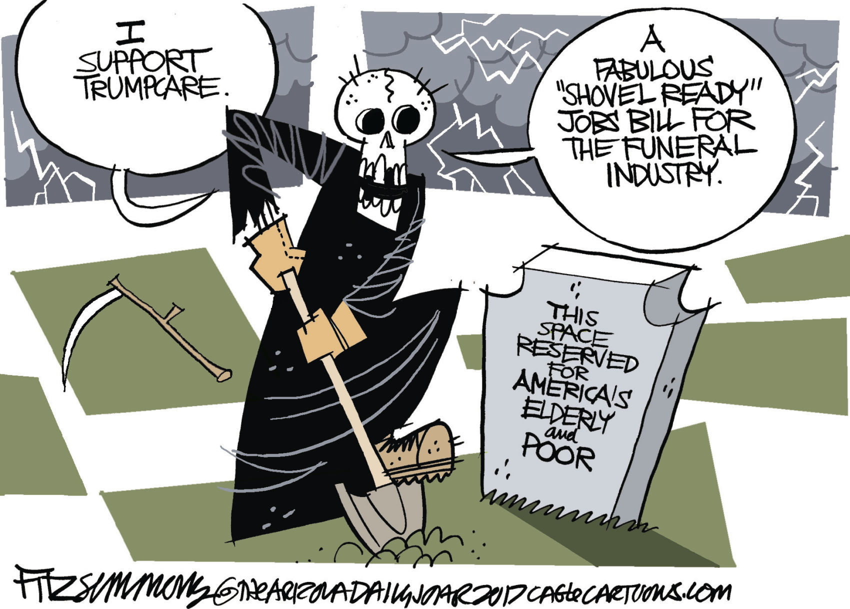 Daily Fitz Cartoon: Trumpcare
